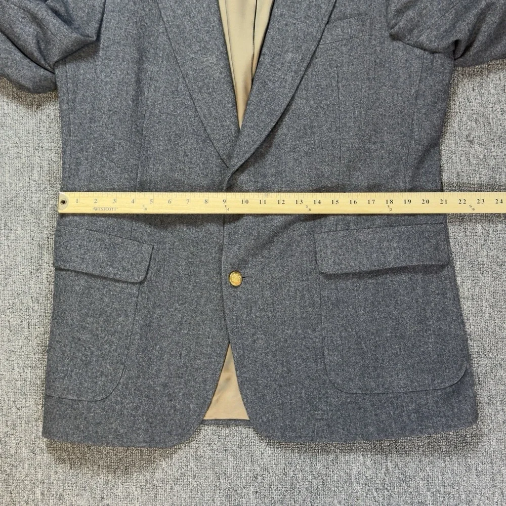 Neil Martin for The Broadway Vintage 1990's 100% Wool Sport Coat‎ Gray 44L Gold
